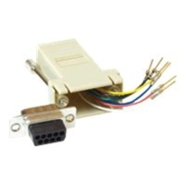 MicroConnect - seriel adapter - DB-9 (hun) til RJ-45 (hun)