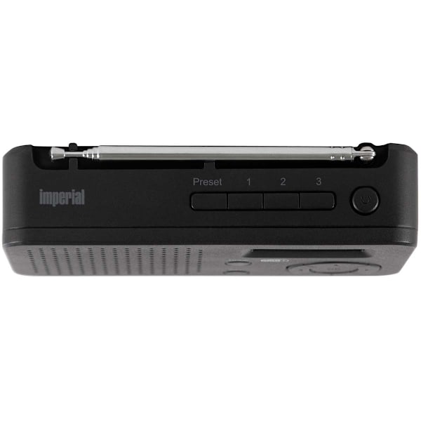 DABMAN 17 bärbar DAB+/FM-radio med Bluetooth Svart