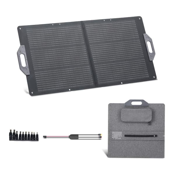 100W foldbar solpaneloplader, MC4 USB-C, IP65