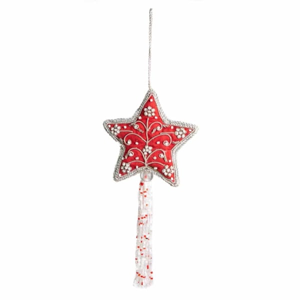 Hängsmycke Traditionell stjärnröd (26 cm)