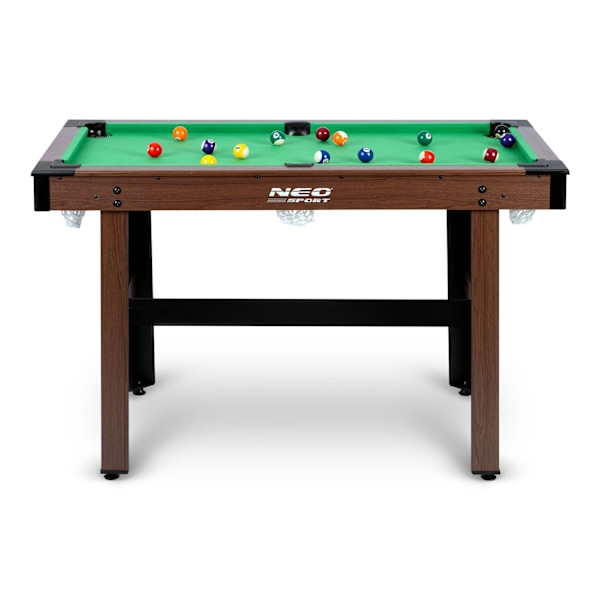 Poolbord 122 x 61 x 76 cm NS-807 Mørkebrunt