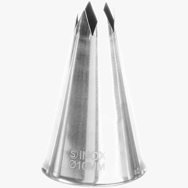 Stjernetip til kageposeærmer, ståldiameter. 10 mm - ENDI 551394