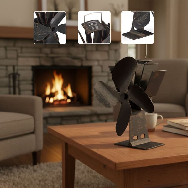 Bronzefarvet komfurventilator uden el