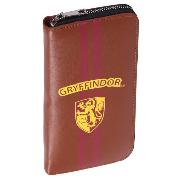Gryffindor-lompakko, jossa korttipaikat ja kolikkotasku