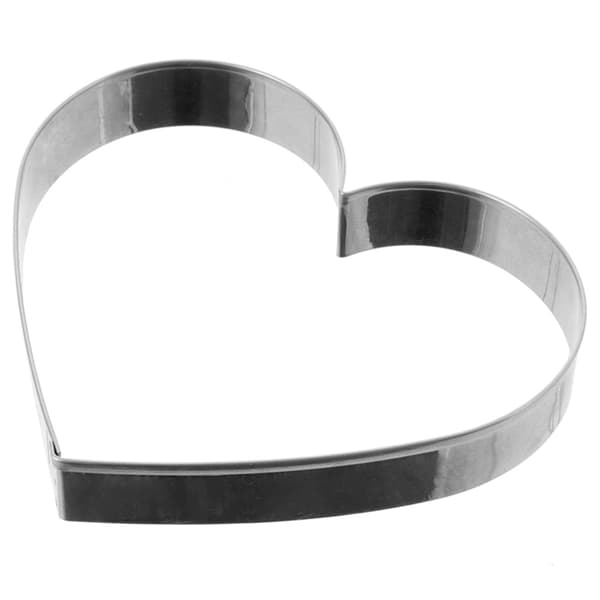 Småkageudstikker stålhjerte 9,5 cm