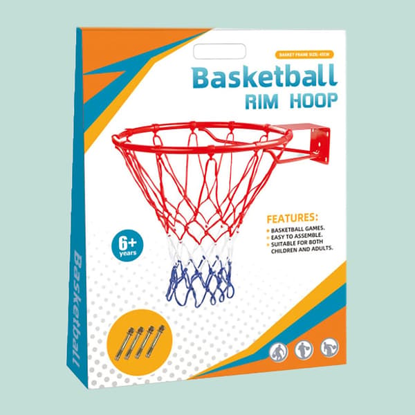 Väggmonterad basketkorg för utomhusbruk, 45 cm