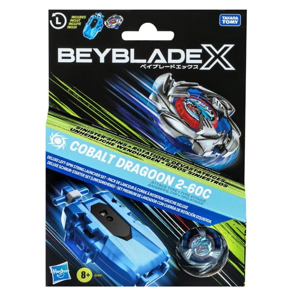 Beyblade Premium Sæt med Cobalt Dragoon Top og Launcher