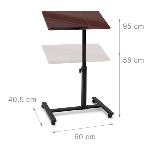 Laptopbord trä justerbar höjd