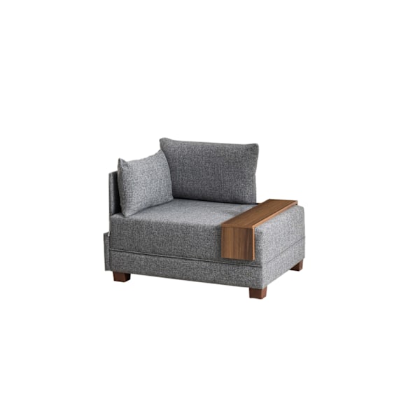 1-sits Sofa Fly Fåtölj vänster - Grå