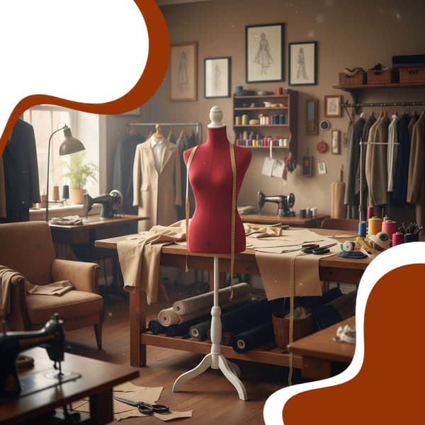 Dame-syermannequin 36/38, justerbar stativ