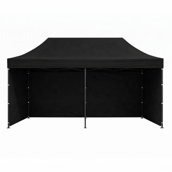 Automatisk 3x6m havepavillontelt til events, sort