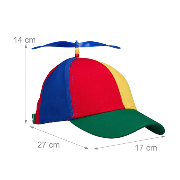 Färgglad propellerhatt 2-pack