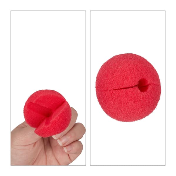 Röda clownnäsor 25 delar set