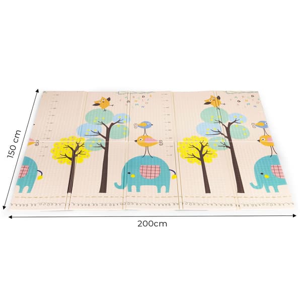 Skumlegemåtte til børn, 200x150 cm, foldbar og pædagogisk