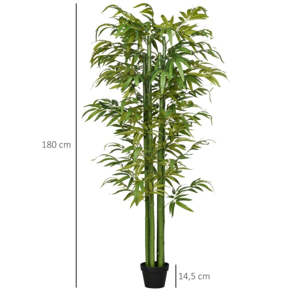 Kunstig Plante 180 Cm Kunstig Plante Kunstig Bambus Træ Med Plantekasse Kunstig Træ Grøn