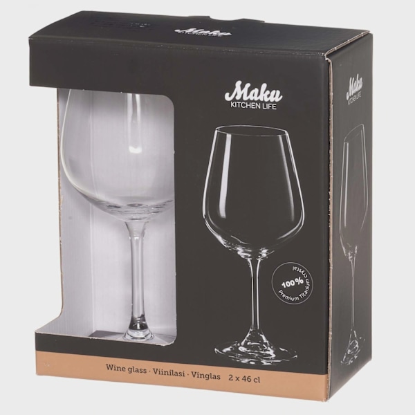 Vinglas, 46 cl, 2-pack, diskmaskinssäker