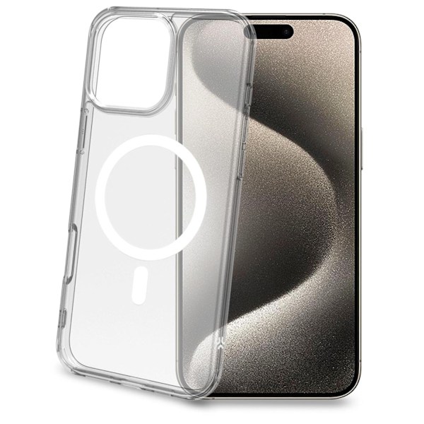 Gelskinmag TPU Cover MagSafe-kompatibelt iPhone 16 Pro Max Transparent