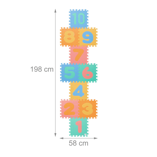 Palapelimatto numeroilla