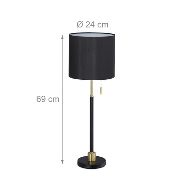 Bordslampa med dragströmbrytare