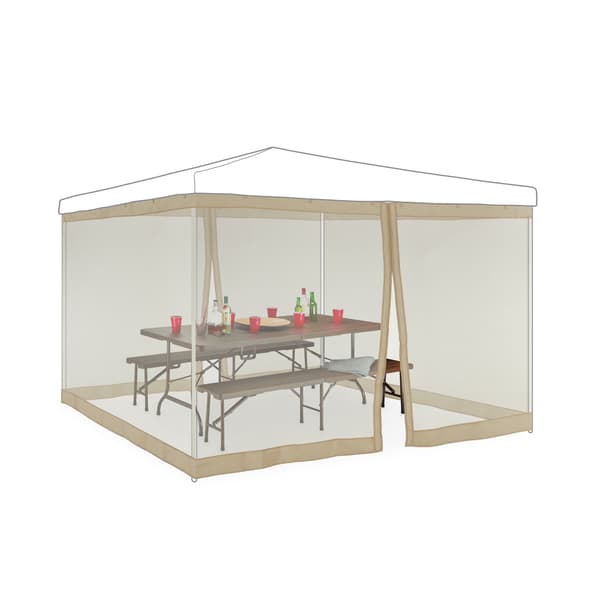 Hyttysverkko 3x3m Pavilion Beigelle