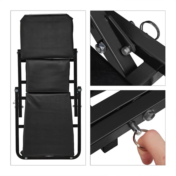 Folding Car Creeper Board med 360° svängbara hjul