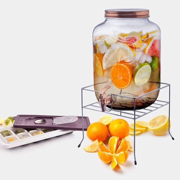 Dryckesdispenser med kran för lemonad och bål