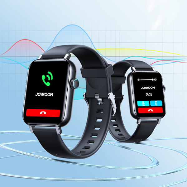JR-FT5 Fit-Life Series Smartwatch med Opkaldsbesvarelsesfunktion - Sort