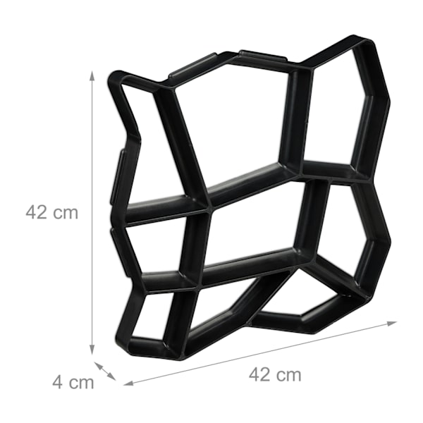 Gipsform 9 kamre 42 x 42 cm