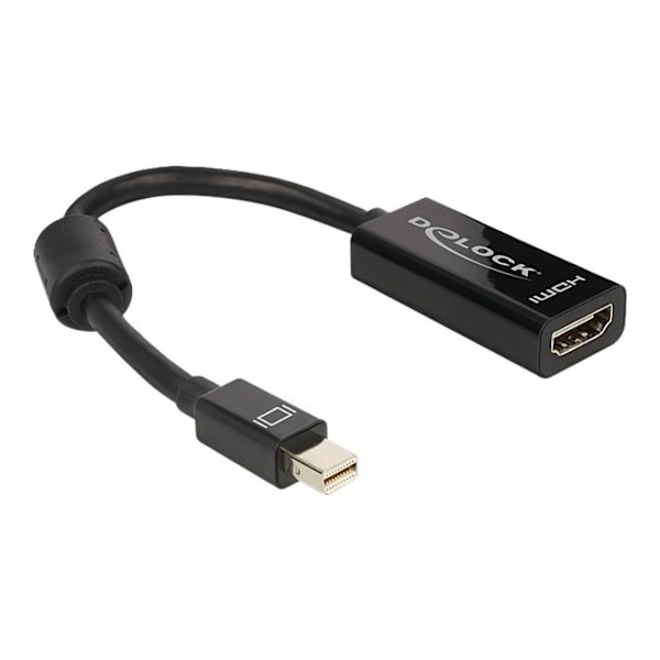 Delock - Näytönohjain - Mini DisplayPort uros - HDMI-naaras - 18 cm
