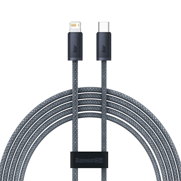 Baseus USB-C - iP-kaapeli 20W, 2m - Liuskeenharmaa