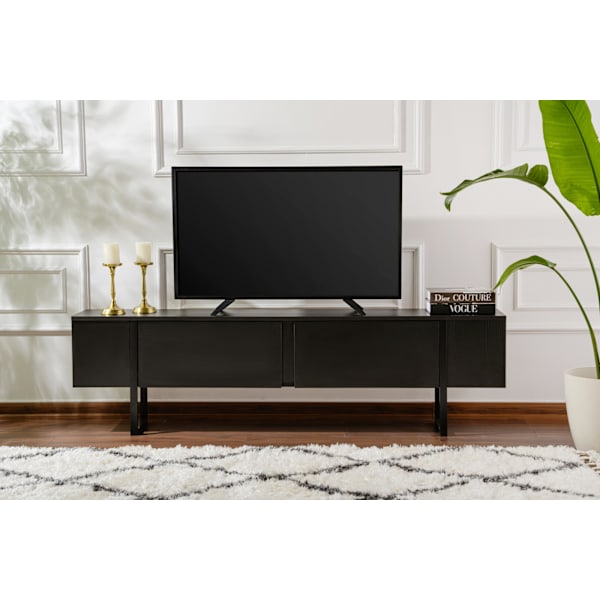 TV Stand Serenity - Træ Sort, Sort
