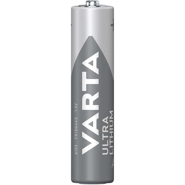 Litium Paristo AAA | 1.5 V DC | 1100 mAh | 4-Blister-kortti | Harmaa / Hopea
