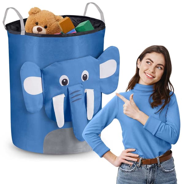 Leksakskorg Nukido - Blå Elefant