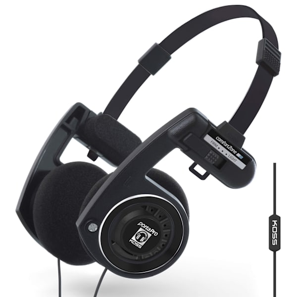 KOSS Headphone PortaPro 3.0 On-Ear Mic Remote Dark Master