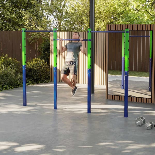 Udendørs pull-up stang, justerbar højde, 330 kg kapacitet