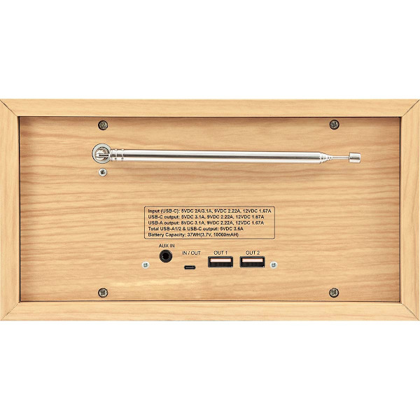 DABMAN 30 Mobiili DAB+ / FM-radio Puu