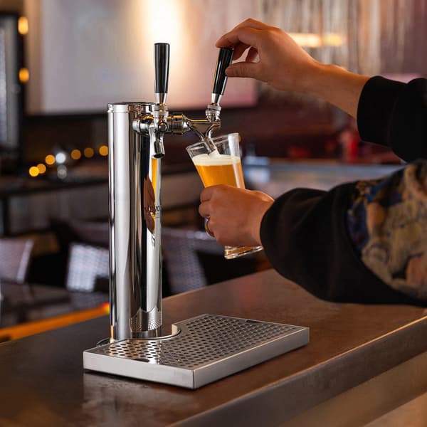 Dobbelt tap kegerator tårnsæt, W21.8 regulator, S-kobling
