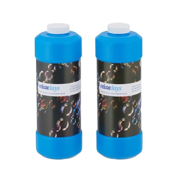 set med 2 refillflaskor för tvålbubblor 1 l