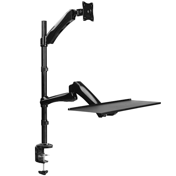 Arbejdsstation Sit-Stand 13-27" Sort