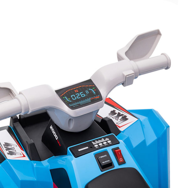Elektrisk Børne-Quad, Mini-El-Quad Med Frem- Og Bakfunktioner, 6 V Elbil Til Børn 1,5-3 År, 2,5 Km/T, Blå