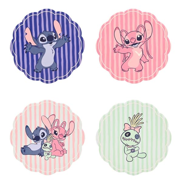 Disney Stitch set med 4 keramiska underlägg