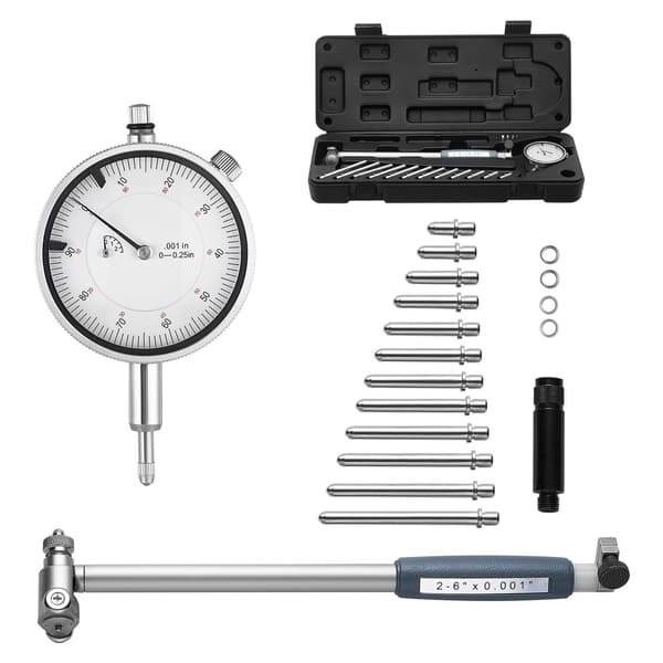 Mätklocka och borrmätare, 0,03 mm, hölje