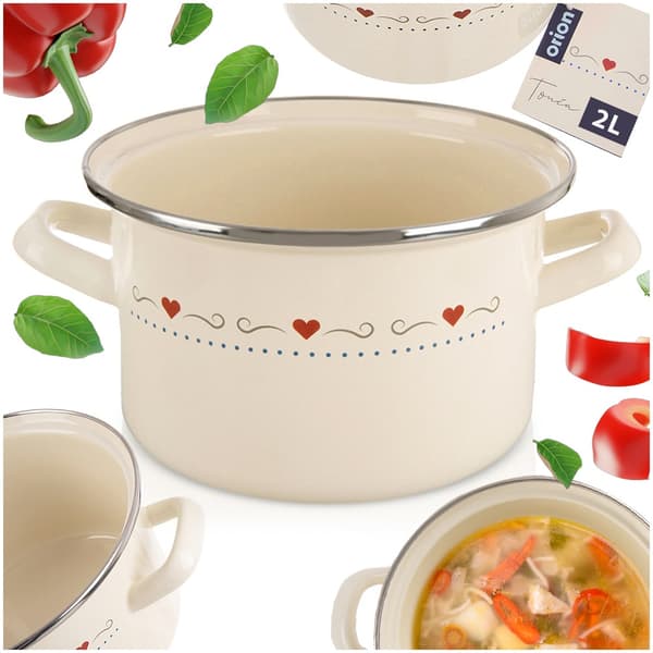 Flødeemaljegryde TONCA 18 cm, 2 l