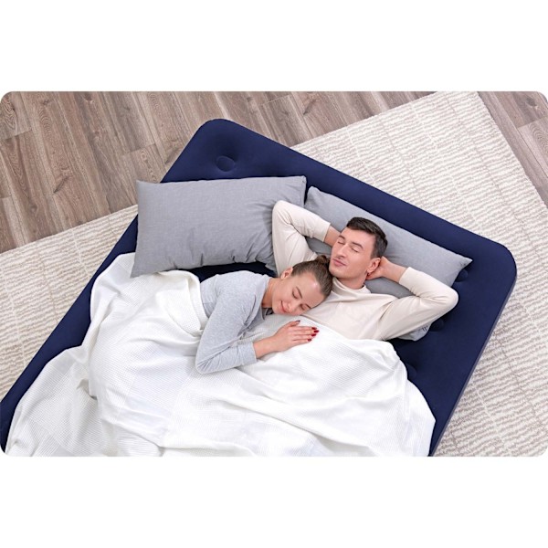 Oppustelig madras 203x152x22 cm med stempelpumpe Bestway 67003