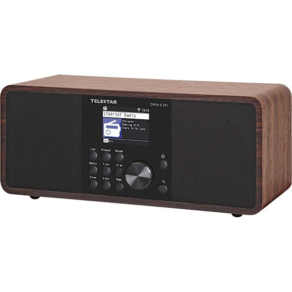 DIRA S 24i Multifunktionell stereoradio DAB+ / FM / Internet / Bluetooth Trä