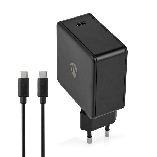 Väggladdare | 65 W | Snabbladdnings funktion | 3.0 / 3.25 A A | Antal utgångar: 1 | USB-C™ | Typ-C™ | 2.00 m | Automatiskt val av Spänning Svart