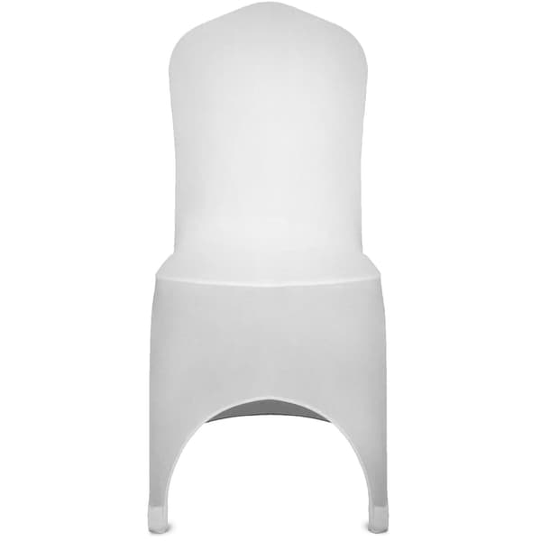 Överdrag till hopfällbara stolar i stretchig spandex, vita, 50-pack