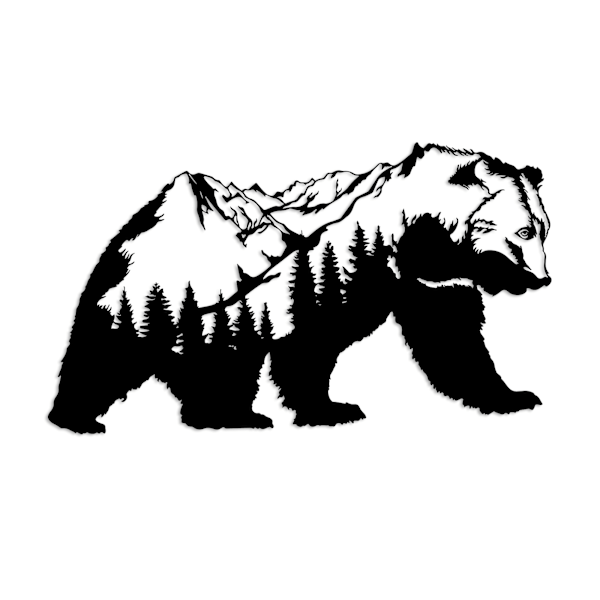 Koristeellinen metalliseinätarvikkeet Orso-1