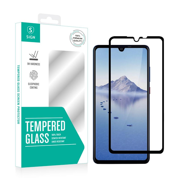 SiGN 3D Curved Skärmskydd i härdat glas för Huawei P30