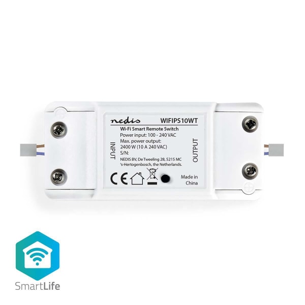 SmartLife Virtakytkin | Wi-Fi | 2400 W | Riviliitin | Sovellus saatavana kohteeseen: Android™ / IOS